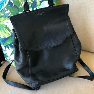 Rag & Bone black leather backpack